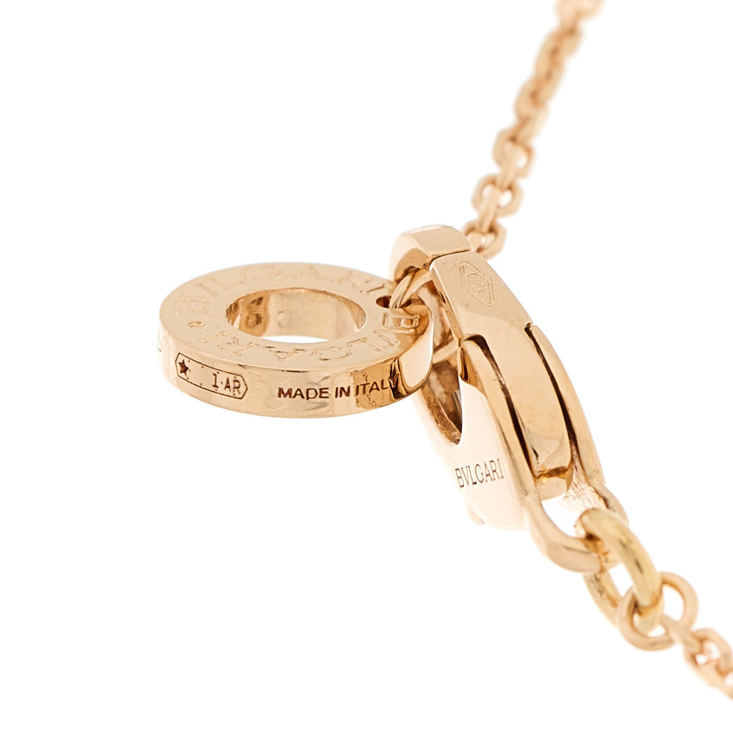 18K Rose Gold Diamond Black Onyx Divas' Dream Pendant Necklace