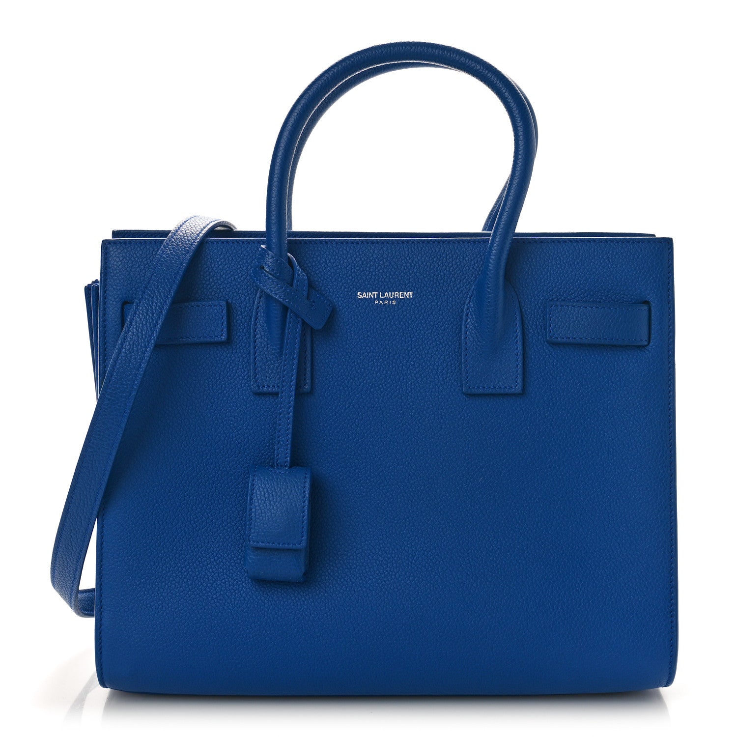 Saint Laurent Grained Calfskin Baby Sac De Jour Royal Blue 1 of 8