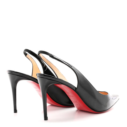 Christian Louboutin Patent Kate Sling 85 Pumps 35.5 Black 5 of 8