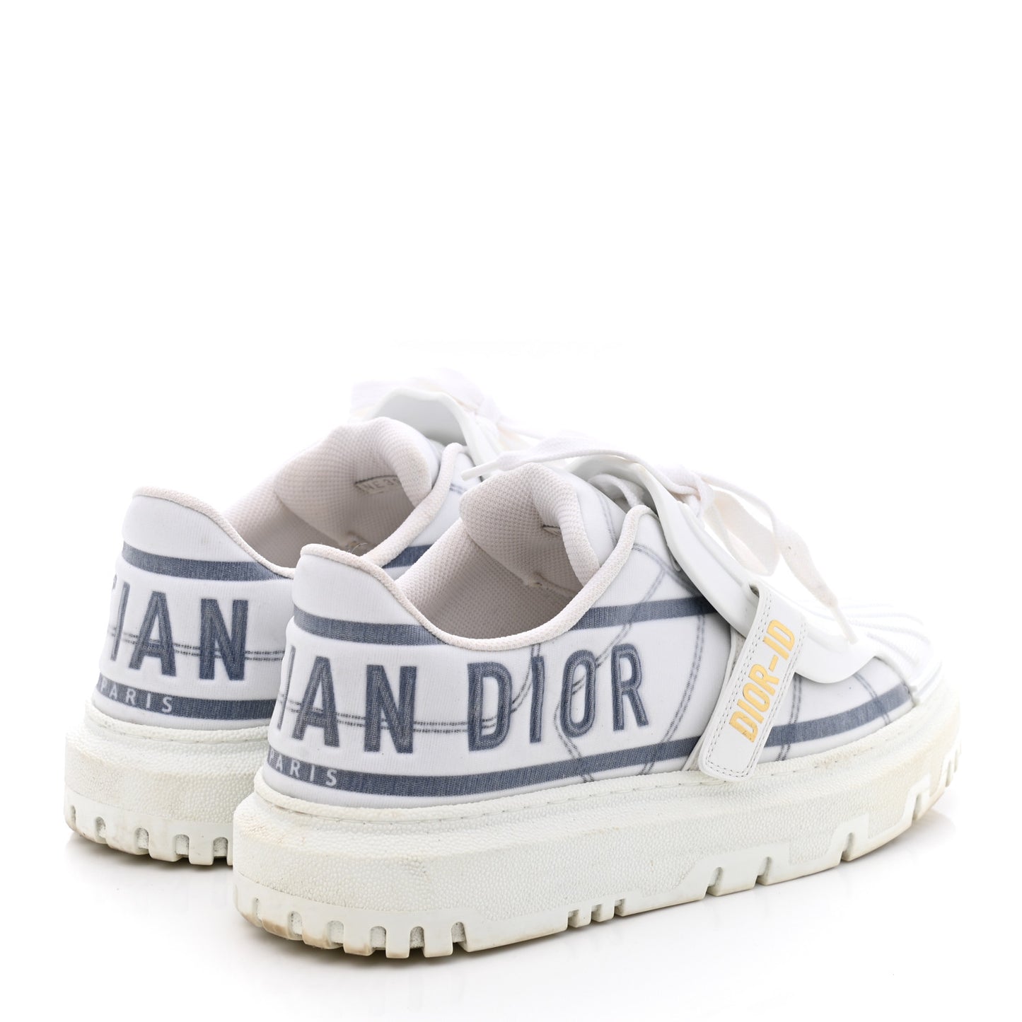 Nylon Mesh Dior-ID Platform Sneakers 39.5 Bleu France
