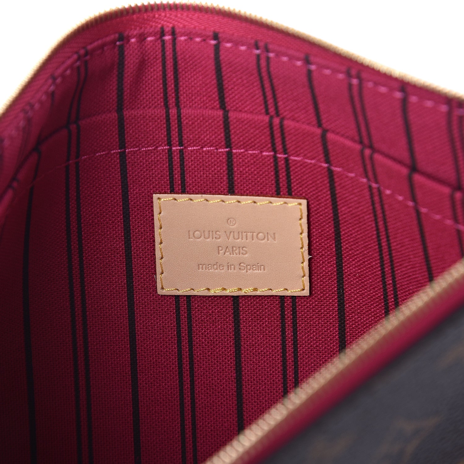 Louis Vuitton Monogram Neverfull MM GM Pochette Pivoine 5 of 5
