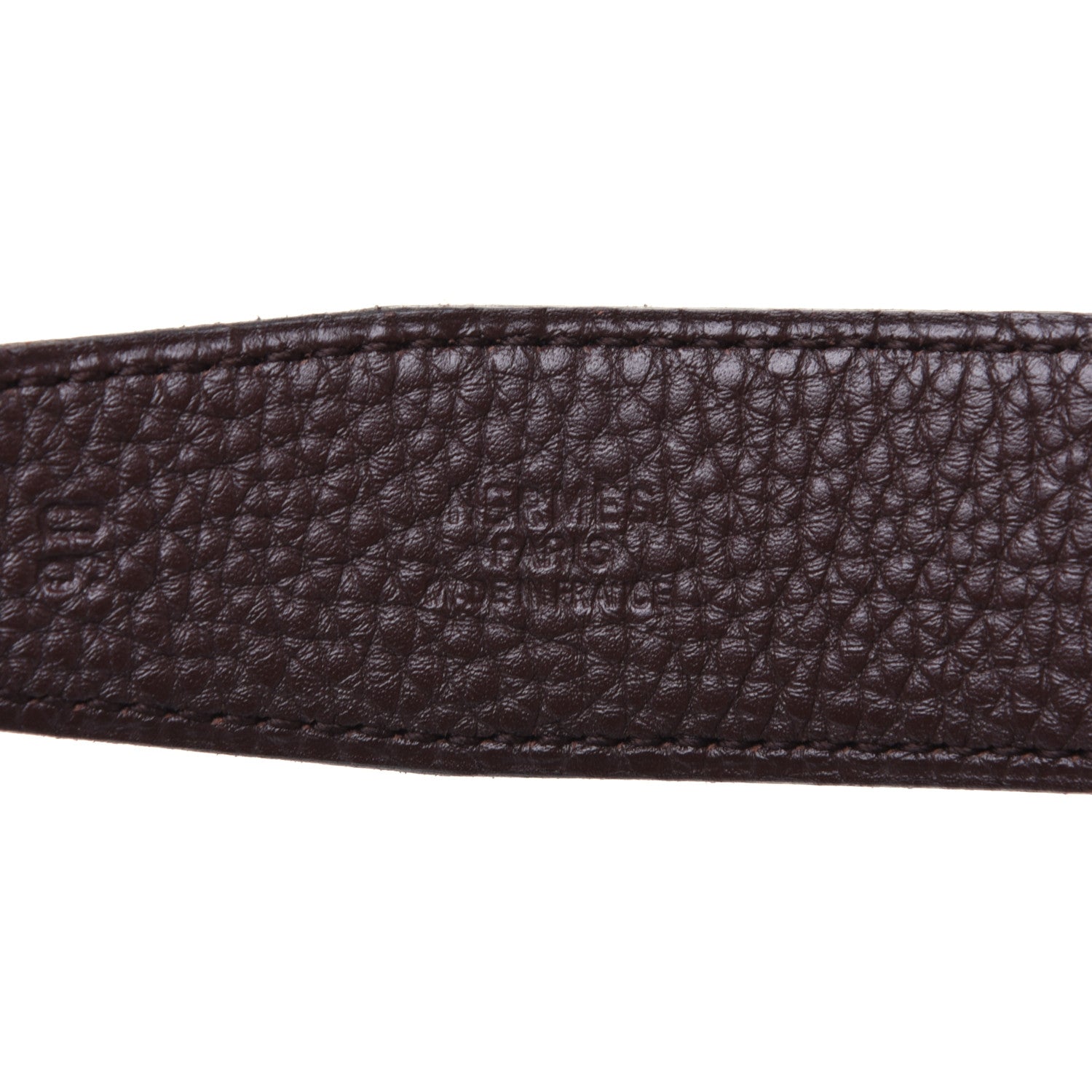 Hermes Box Togo 32mm H Belt 90 Black Chocolate 3 of 7