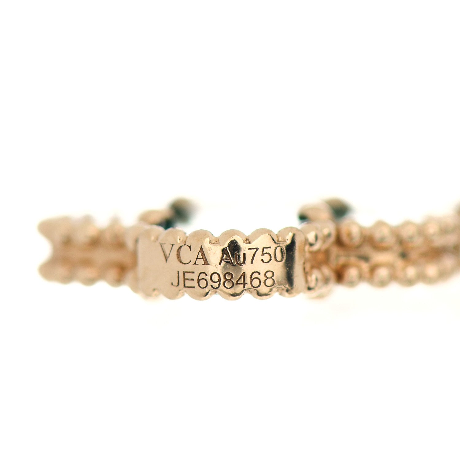 Van Cleef & Arpels 18K Yellow Gold Malachite 5 Motifs Magic Alhambra Bracelet 4 of 5