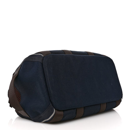 Hermes Fabric Carrying Dog Bag Navy 3 of 10