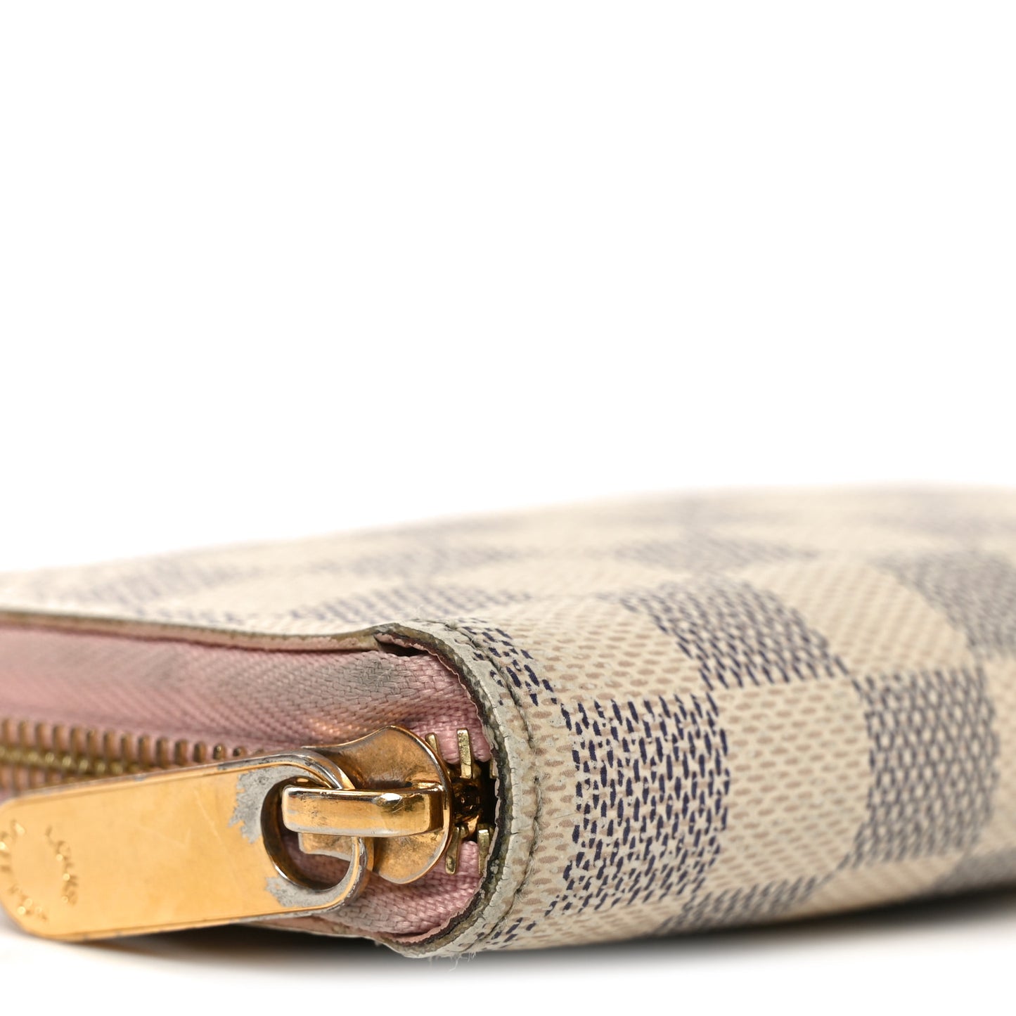 Damier Azur Zippy Wallet Rose Ballerine