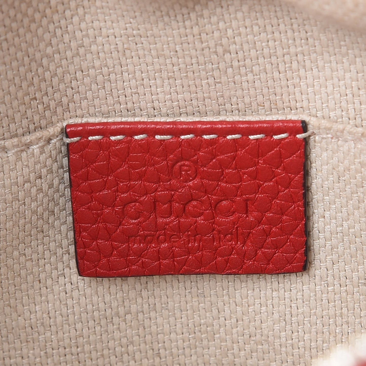Pebbled Calfskin Small Soho Disco Bag Tabasco Red
