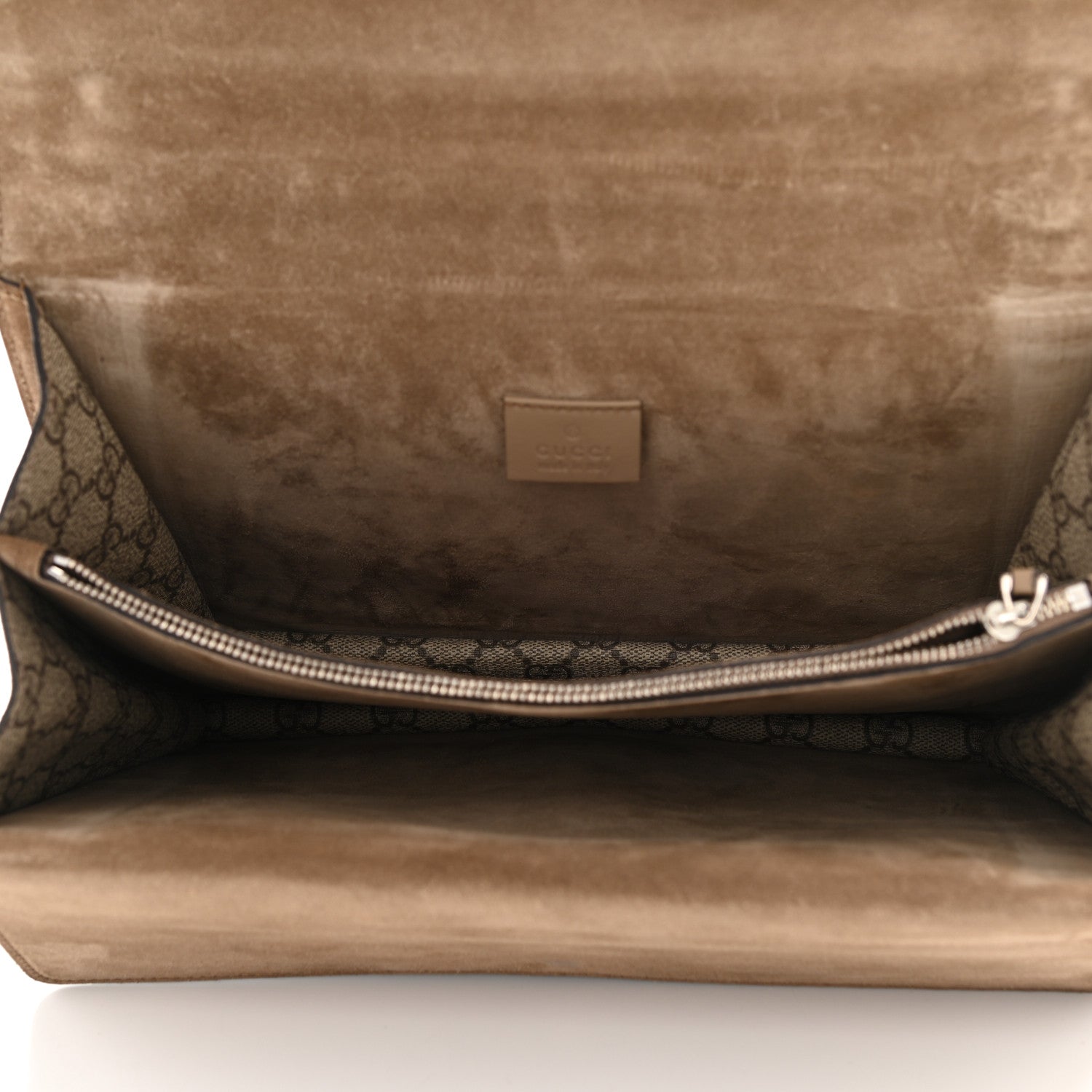 Gucci GG Supreme Monogram Medium Dionysus Shoulder Bag Taupe 9 of 19