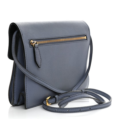 Burberry Derby Calfskin House Check Small Macken Crossbody Bag Slate Blue 3 of 24
