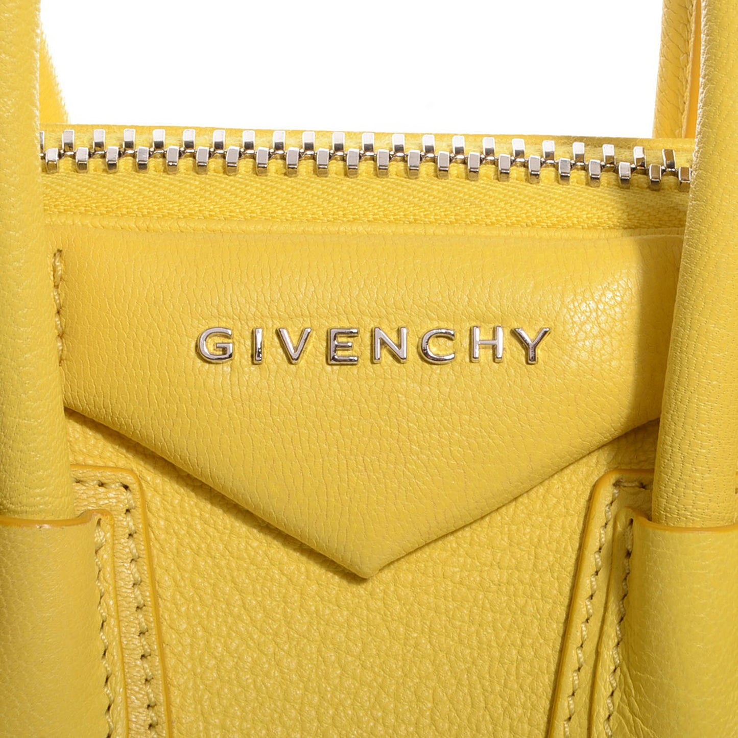 Sugar Goatskin Mini Antigona Yellow