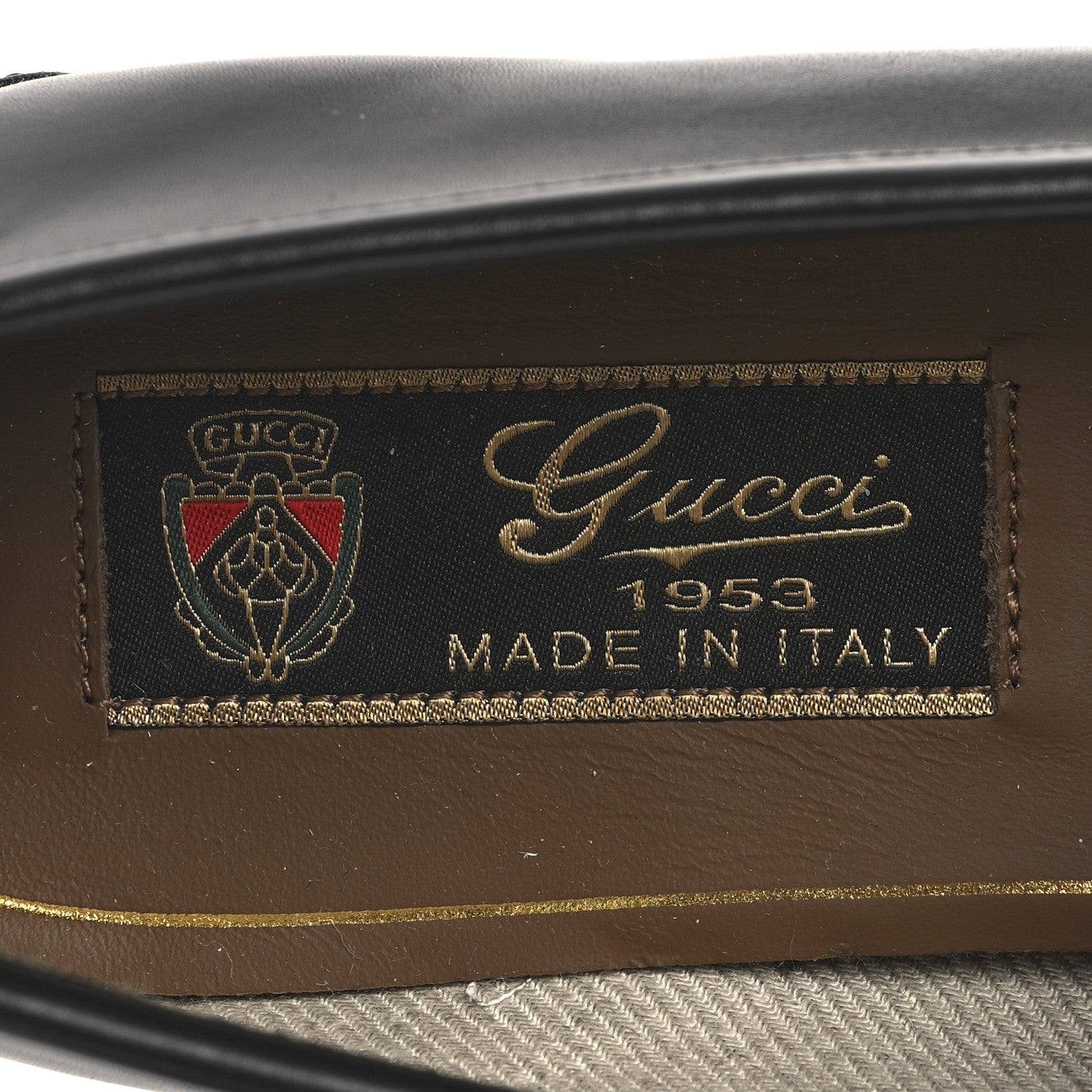 Gucci Calfskin Womens 1953 Horsebit Loafers 36 Black 8 of 8