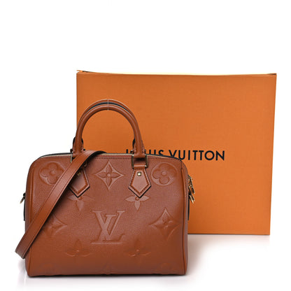 Louis Vuitton Empreinte Monogram Giant Speedy Bandouliere 25 Cognac 10 of 10