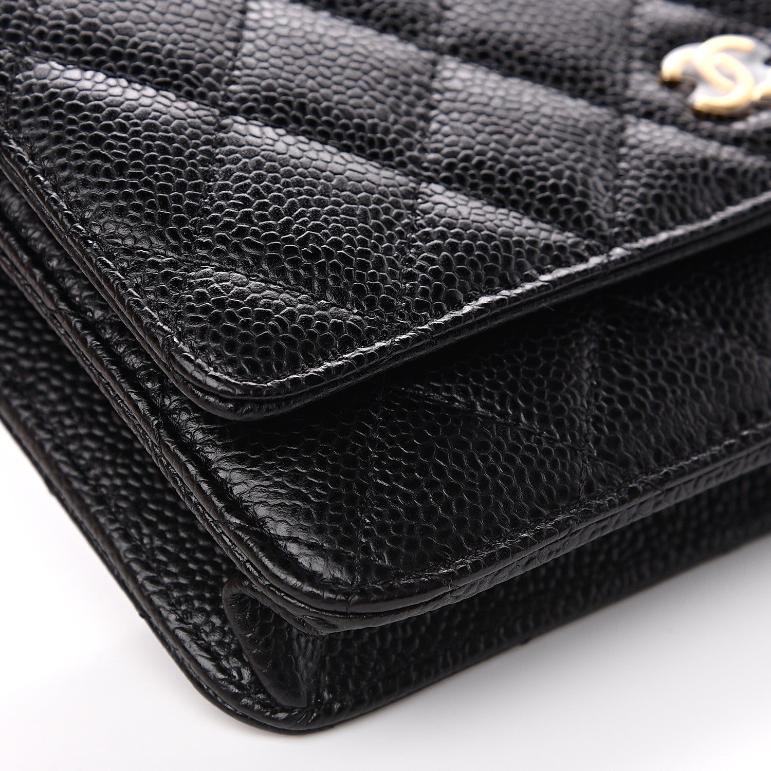 Chanel Caviar Quilted Wallet On Chain WOC Black 8 of 10