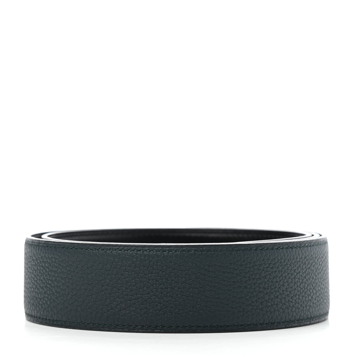 Hermes Swift Togo 32mm Belt Strap 110 Black Vert Fonce 2 of 3