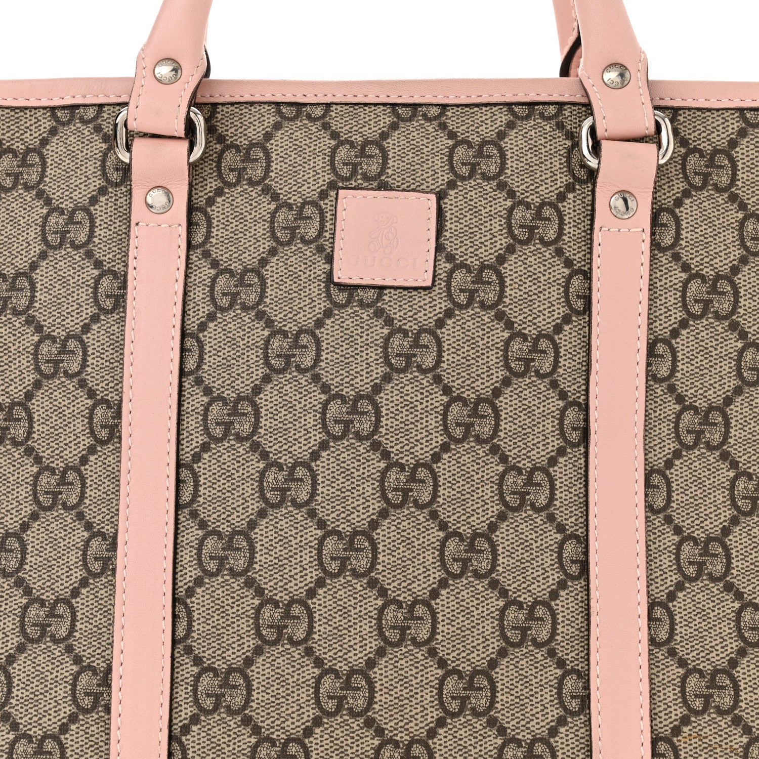 Gucci GG Supreme Monogram Childrens Tote Pink 7 of 9