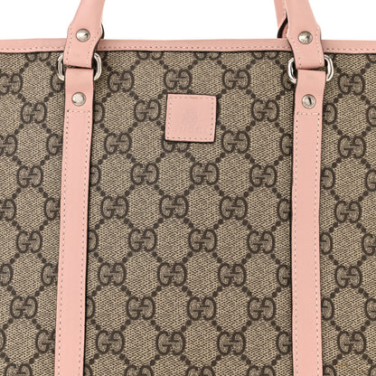 Gucci GG Supreme Monogram Childrens Tote Pink 7 of 9