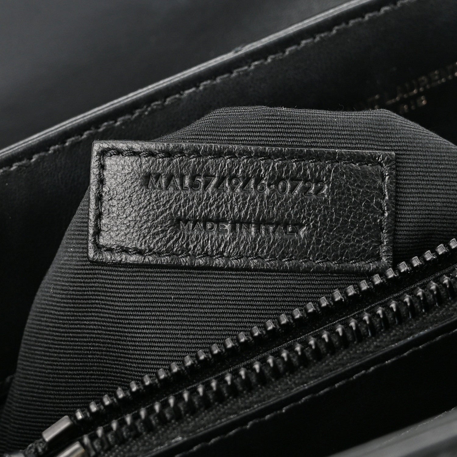 Saint Laurent Calfskin Y Quilted Monogram Monochrome Medium Loulou Chain Satchel Black 7 of 11