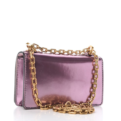 Christian Dior Metallic Calfskin J'Adior Mini Chain Flap Bag Pink 3 of 9