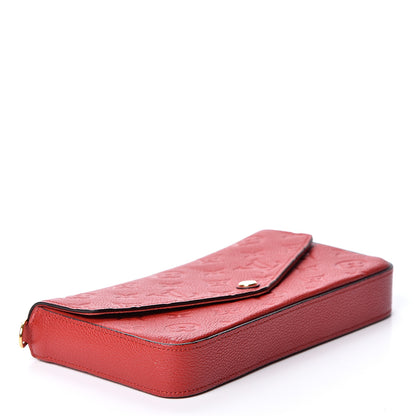 Louis Vuitton Empreinte Pochette Felicie Chain Wallet Scarlet 3 of 11