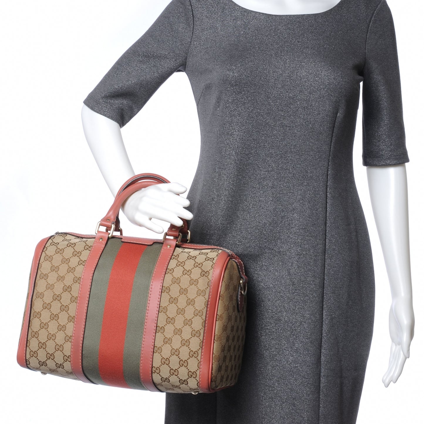 Monogram Vintage Web Medium Boston