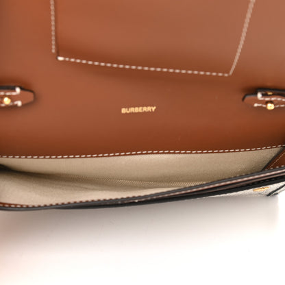 Burberry Cotton Canvas Horseferry Print Phone Case With Strap Black Tan 7 of 8