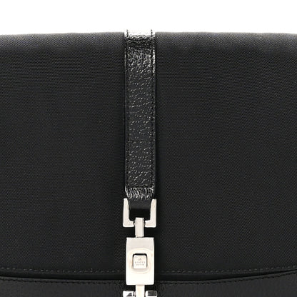 Gucci Canvas Textured Dollar Calfskin Small Jackie O Hobo Black 8 of 10