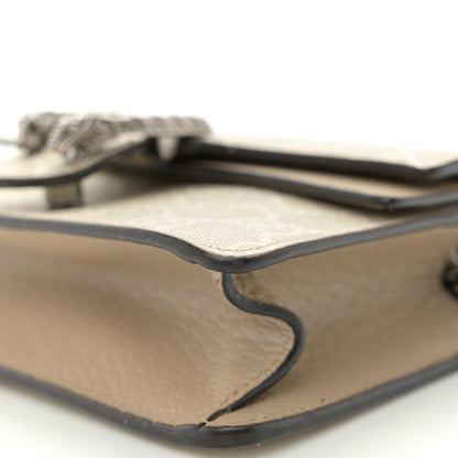 Gucci GG Supreme Monogram Mini Dionysus Top Handle Bag Beige Mystic White Oatmeal 10 of 12