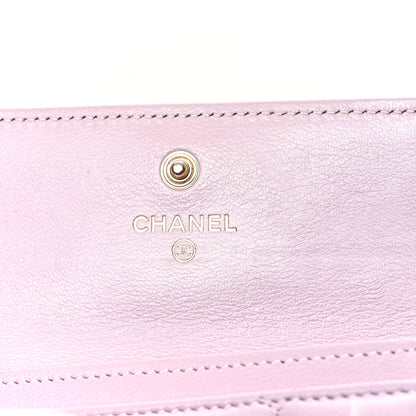 Chanel Lambskin Quilted Chanel 19 Flap Card Holder Light Pink 6 of 10