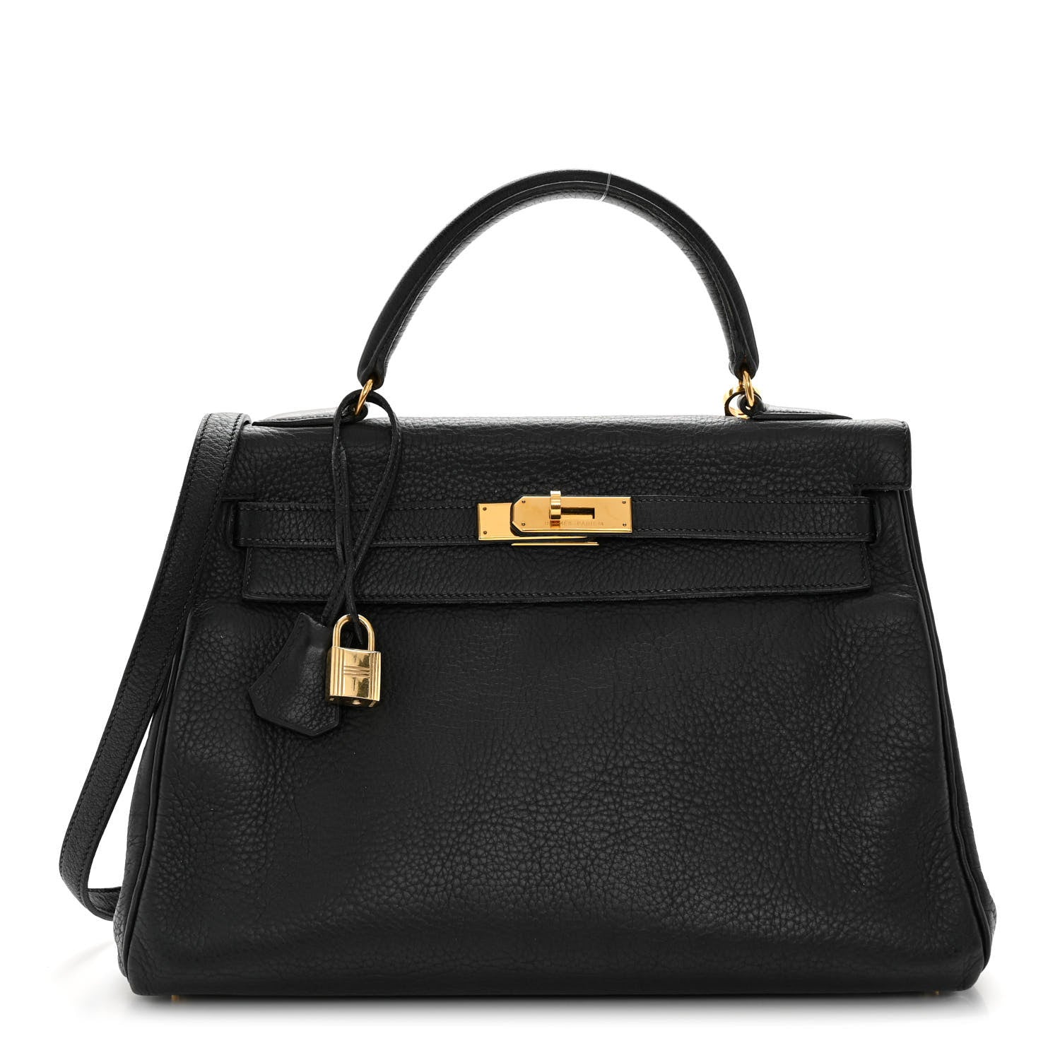 Hermes Fjord Kelly Retourne 32 Black 1 of 14