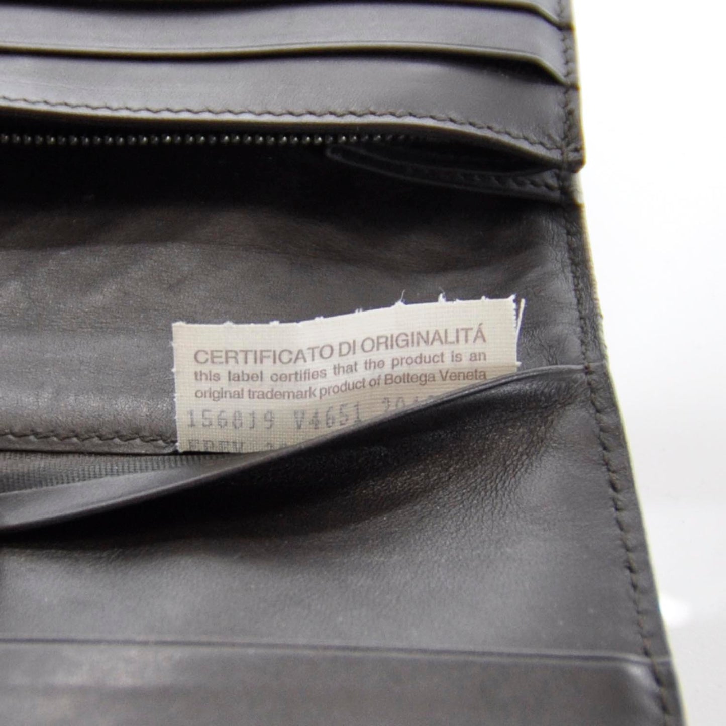 Nappa Intrecciato Wallet Ebano