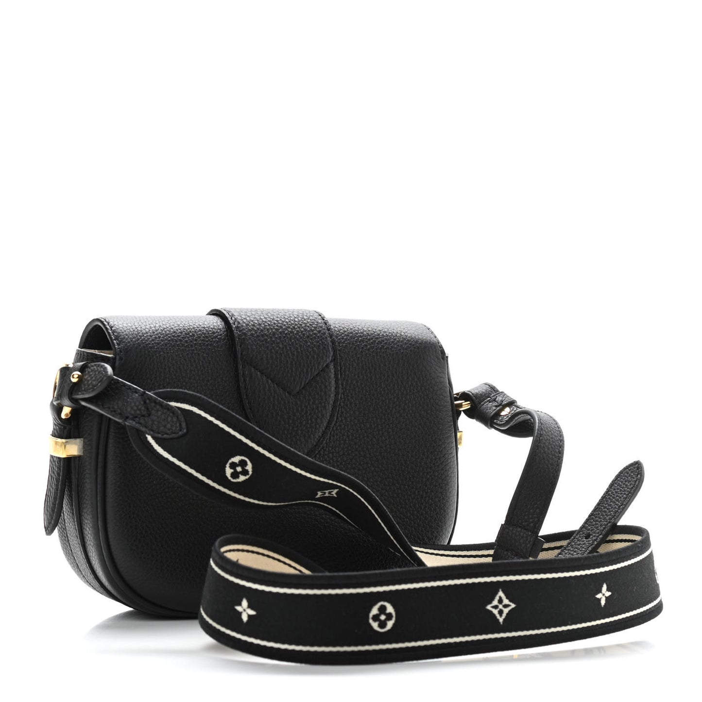 Grained Calfskin LV Pont 9 Soft PM Black