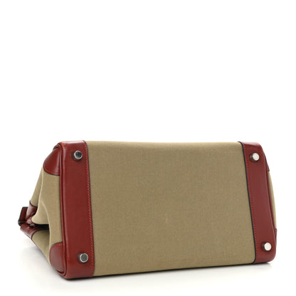 Hermes Toile Swift Birkin 30 Rouge H 3 of 14