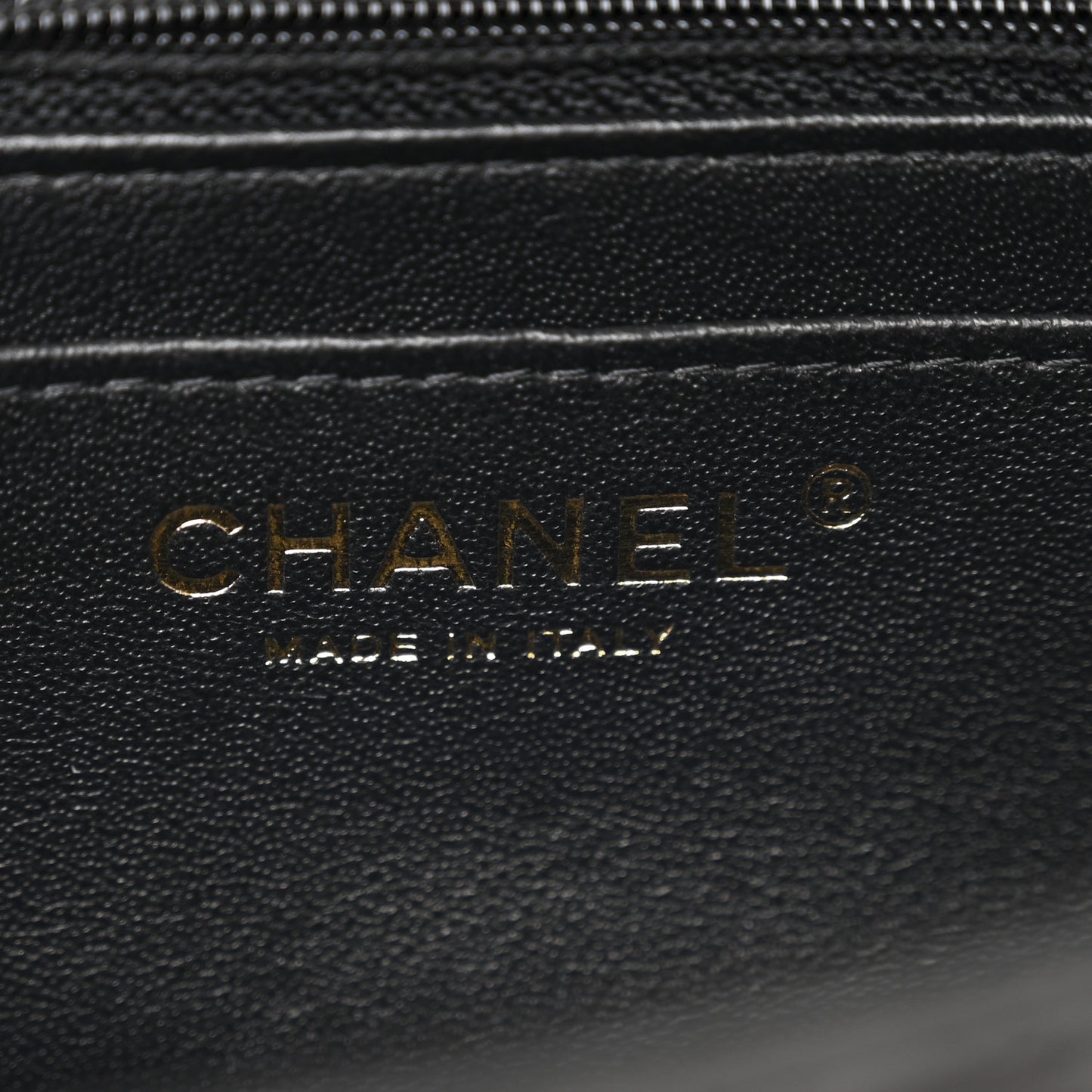 Lambskin Quilted Mini Rectangular Flap Black