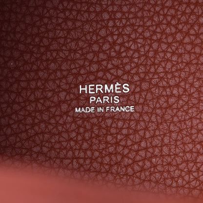 Hermes Taurillon Clemence Picotin Lock 22 MM Brique 7 of 9