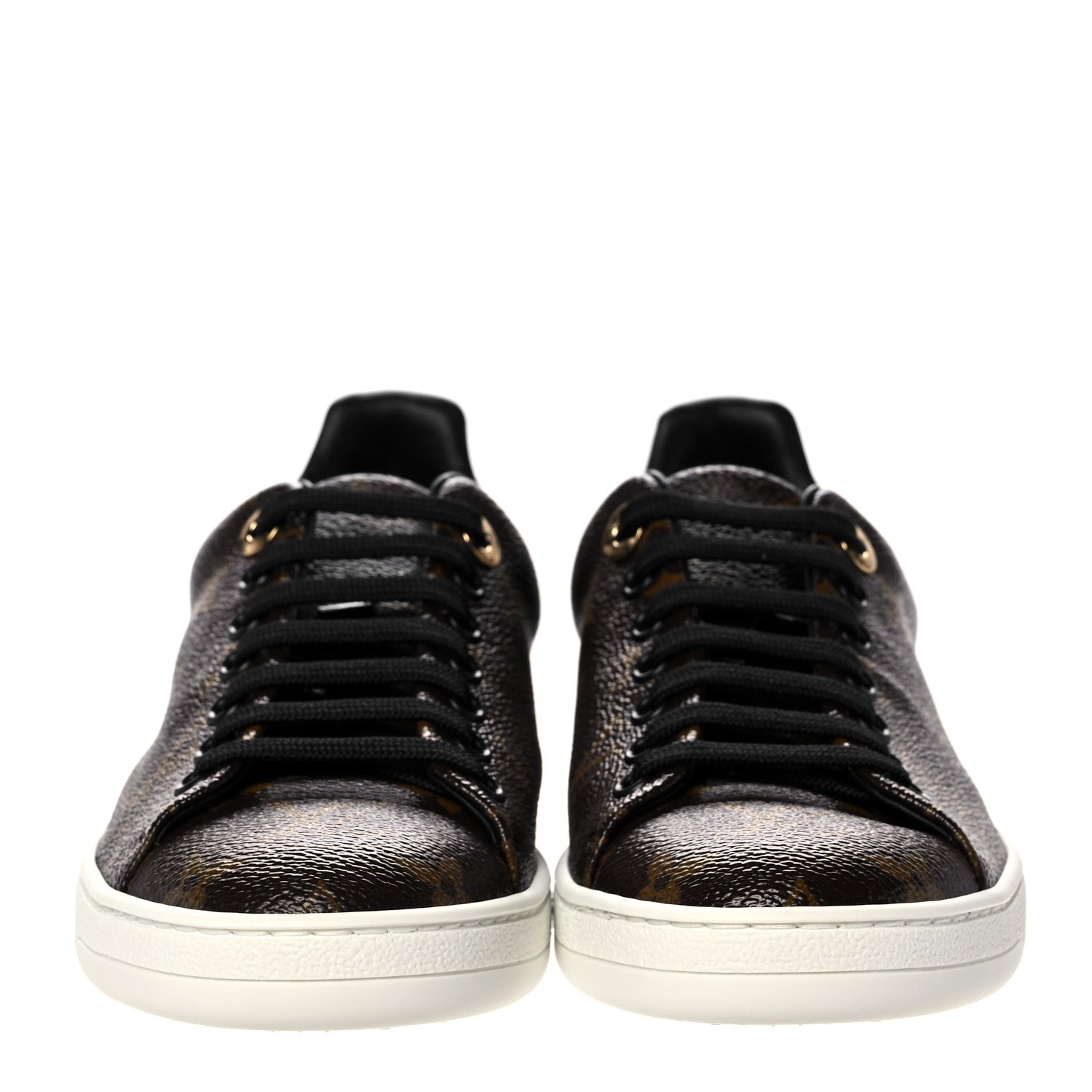 Louis Vuitton Patent Monogram Frontrow Sneakers 35 2 of 7