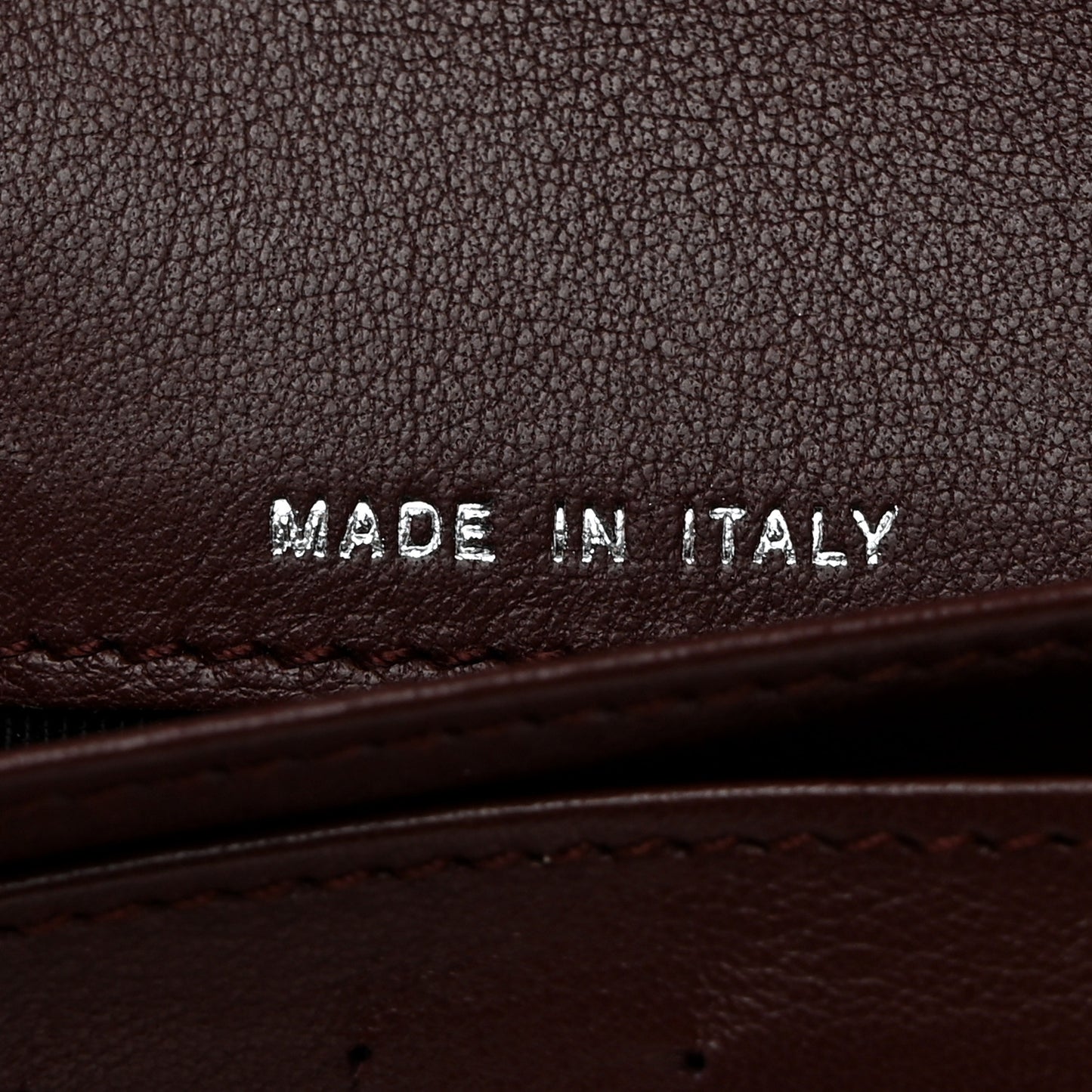 Goatskin Quitled Yen Wallet Black