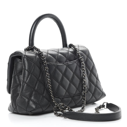 Chanel Caviar Quilted Mini Coco Handle Flap Black 3 of 11