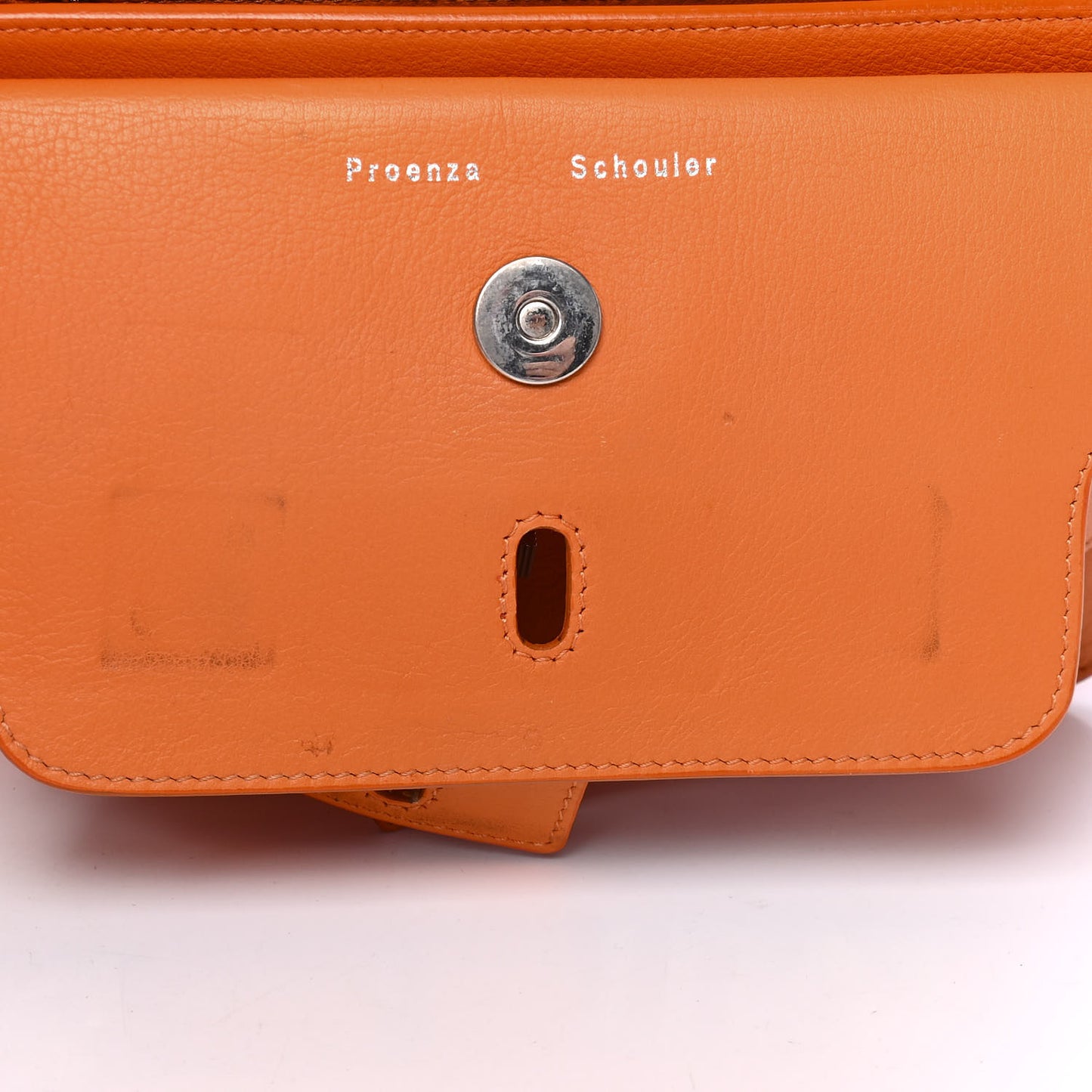 Smooth Calfskin Mini PS11 Classic Shoulder Bag Orange