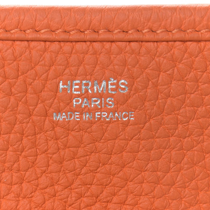 Hermes Taurillon Clemence Evelyne III PM Orange 6 of 12