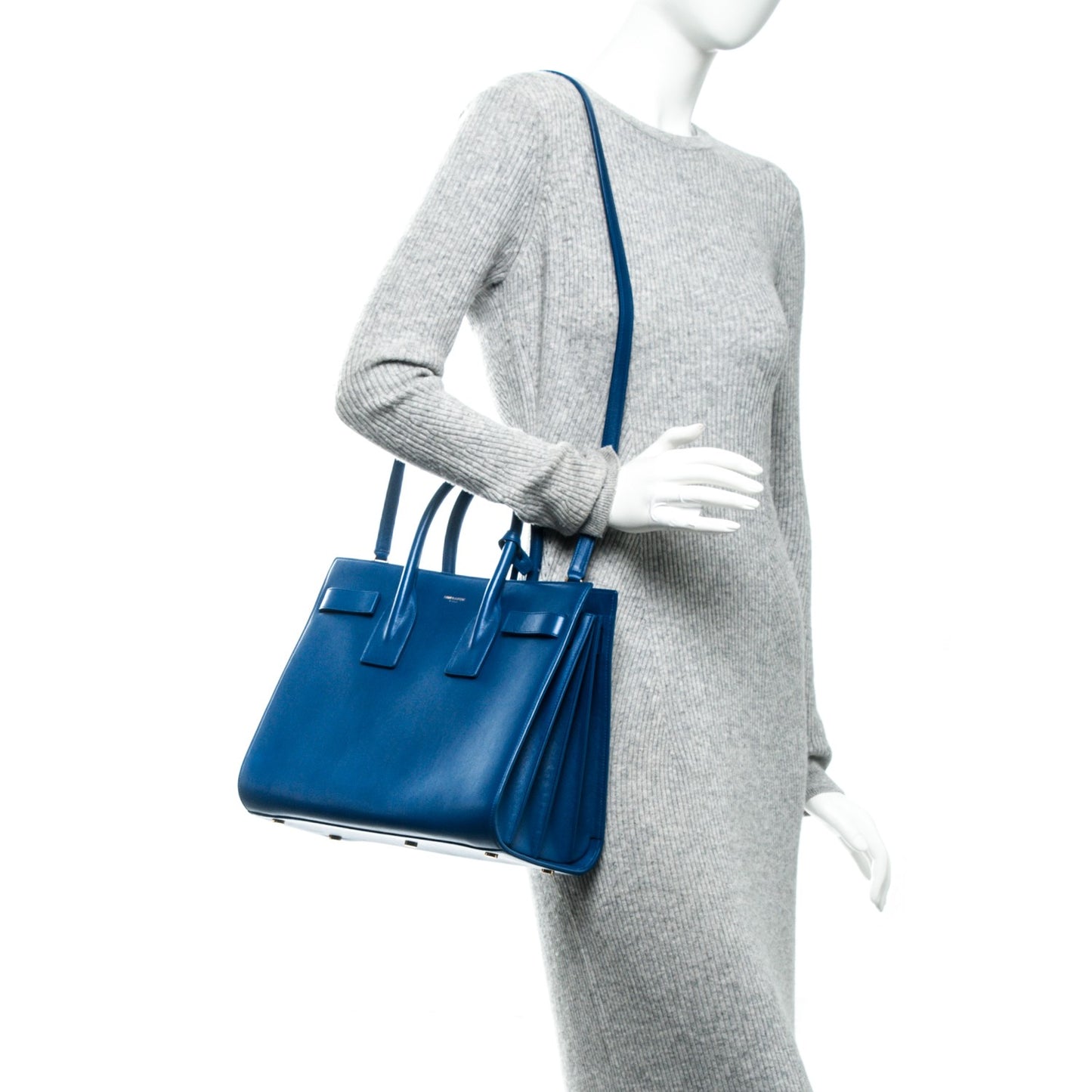 Calfskin Small Sac De Jour Blue Majorelle