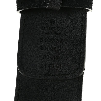 Gucci GG Supreme Monogram Suede Dionysus 40mm Belt 80 32 Beige Black 4 of 5