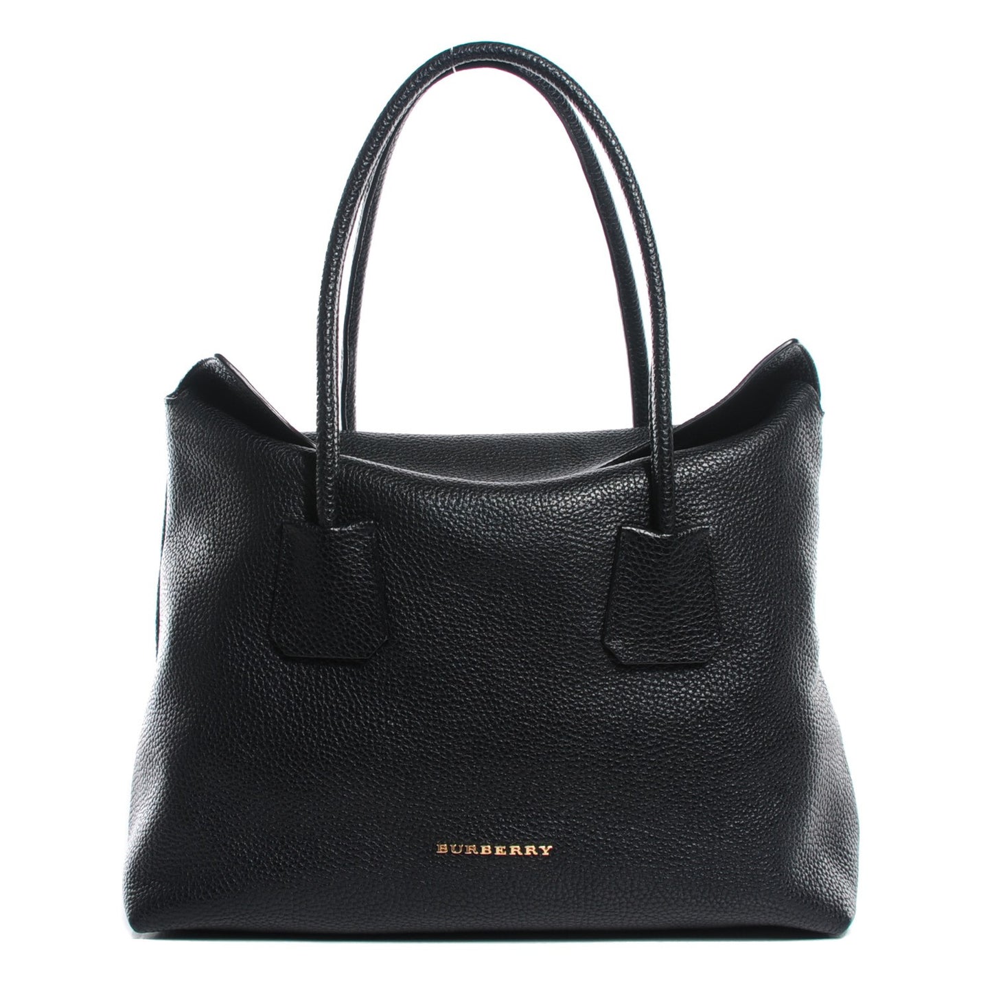 London Grainy Calfskin Medium Baynard Tote Black