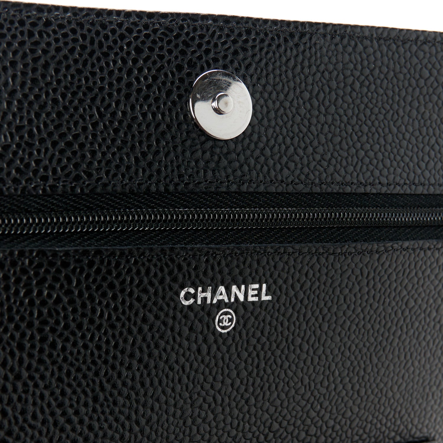 Chanel Caviar Quilted Wallet On Chain WOC Black 6 of 11