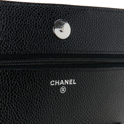 Chanel Caviar Quilted Wallet On Chain WOC Black 6 of 11
