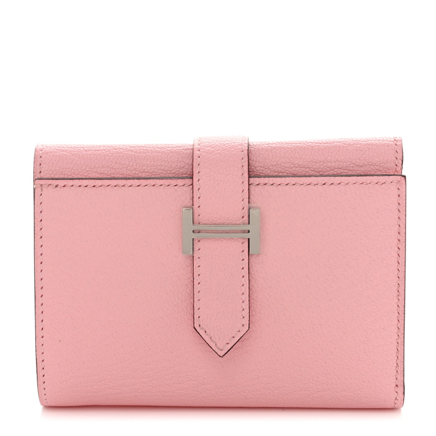 Chevre Mysore Tri-Fold Compact Bearn Wallet Rose Sakura