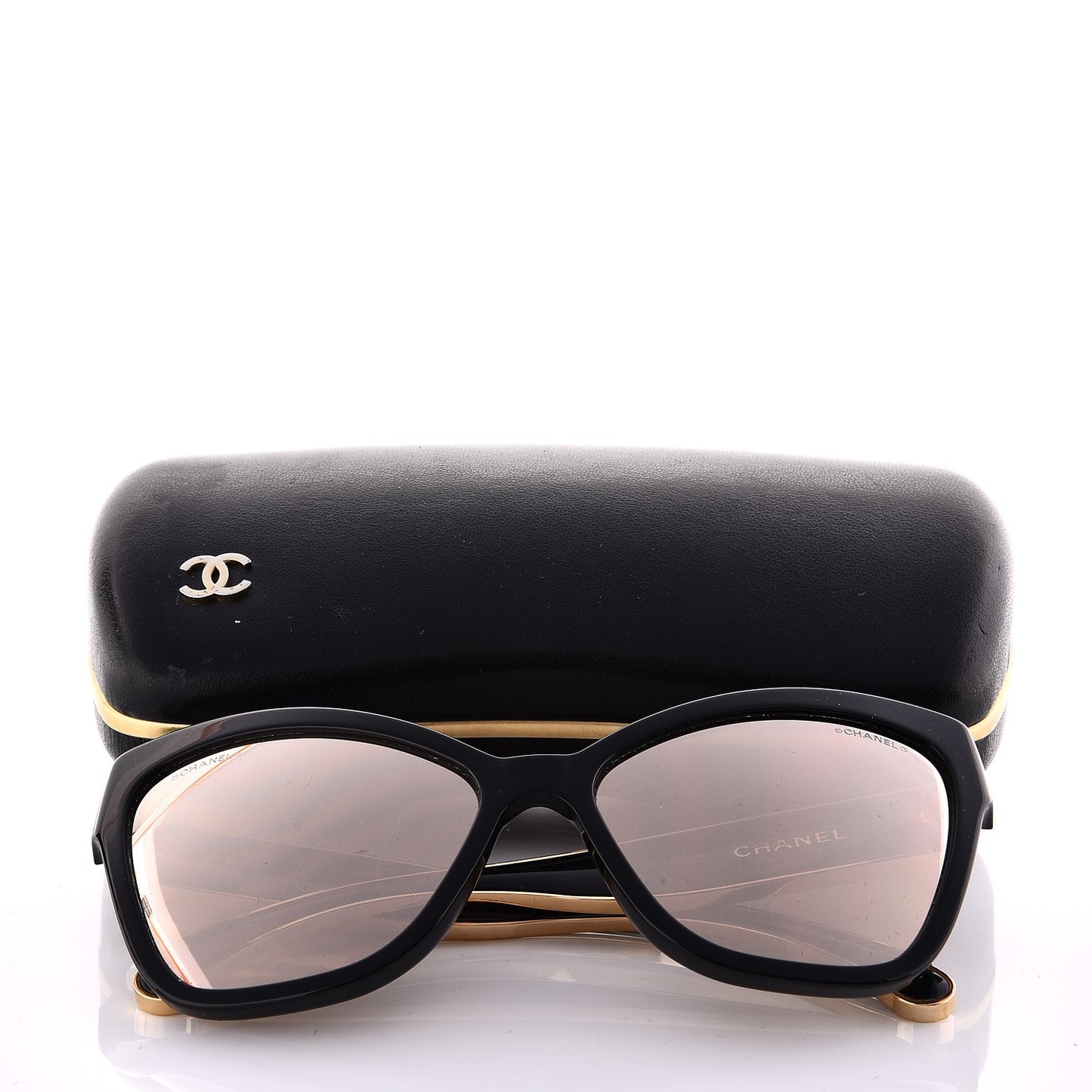 Acetate CC Cat Eye Sunglasses 5271 Black
