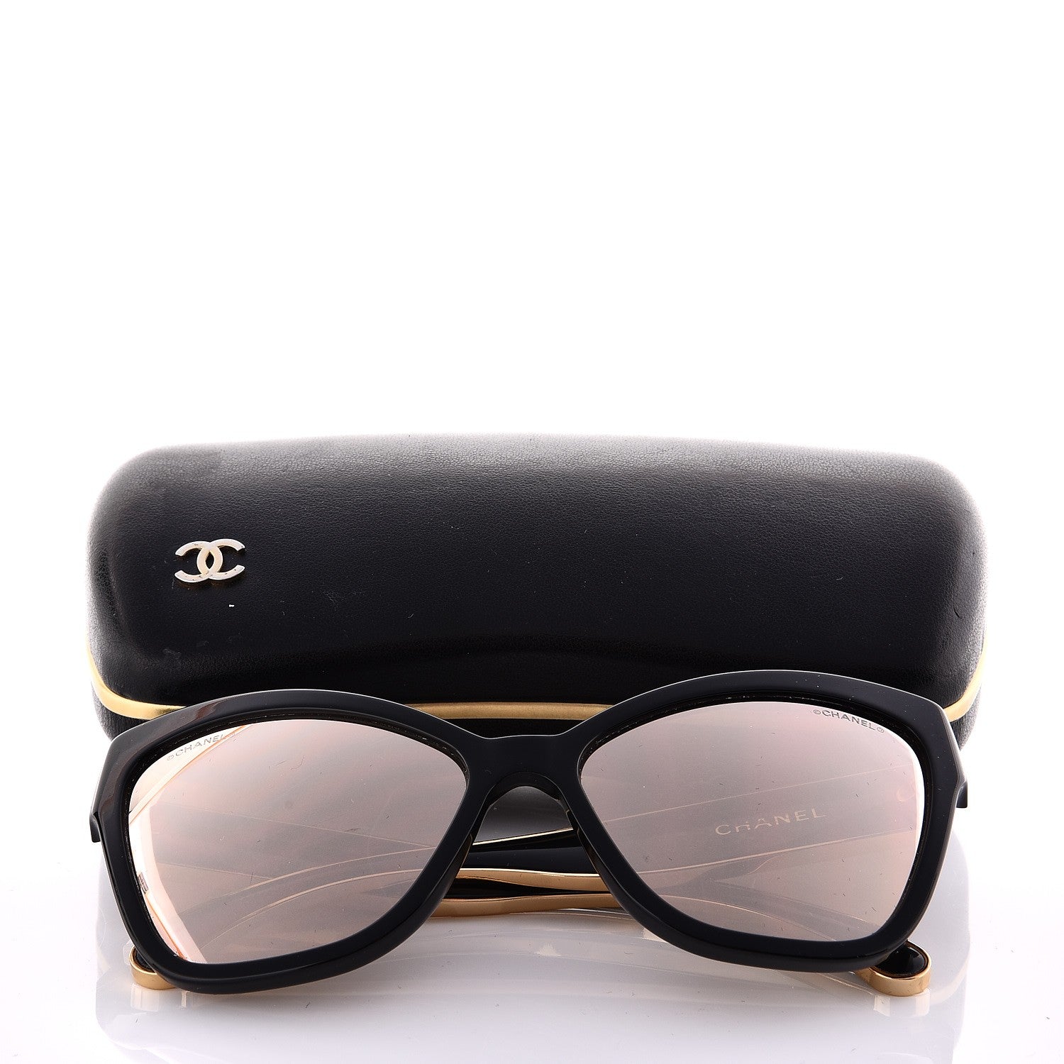 Chanel Acetate CC Cat Eye Sunglasses 5271 Black 8 of 8