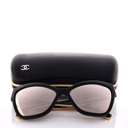 Chanel Acetate CC Cat Eye Sunglasses 5271 Black 8 of 8
