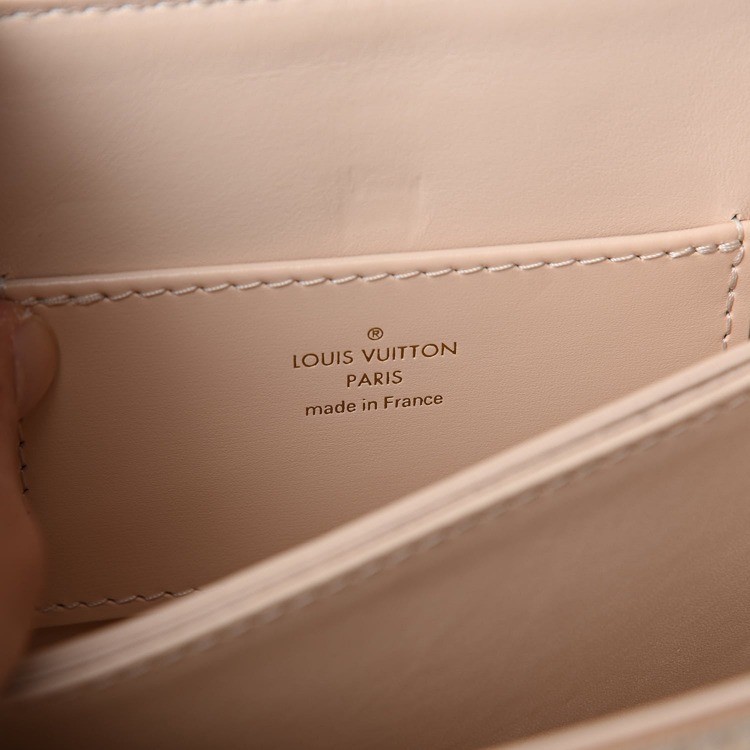 Louis Vuitton Grained Smooth Calfskin Rose Des Vents PM Creme 6 of 10