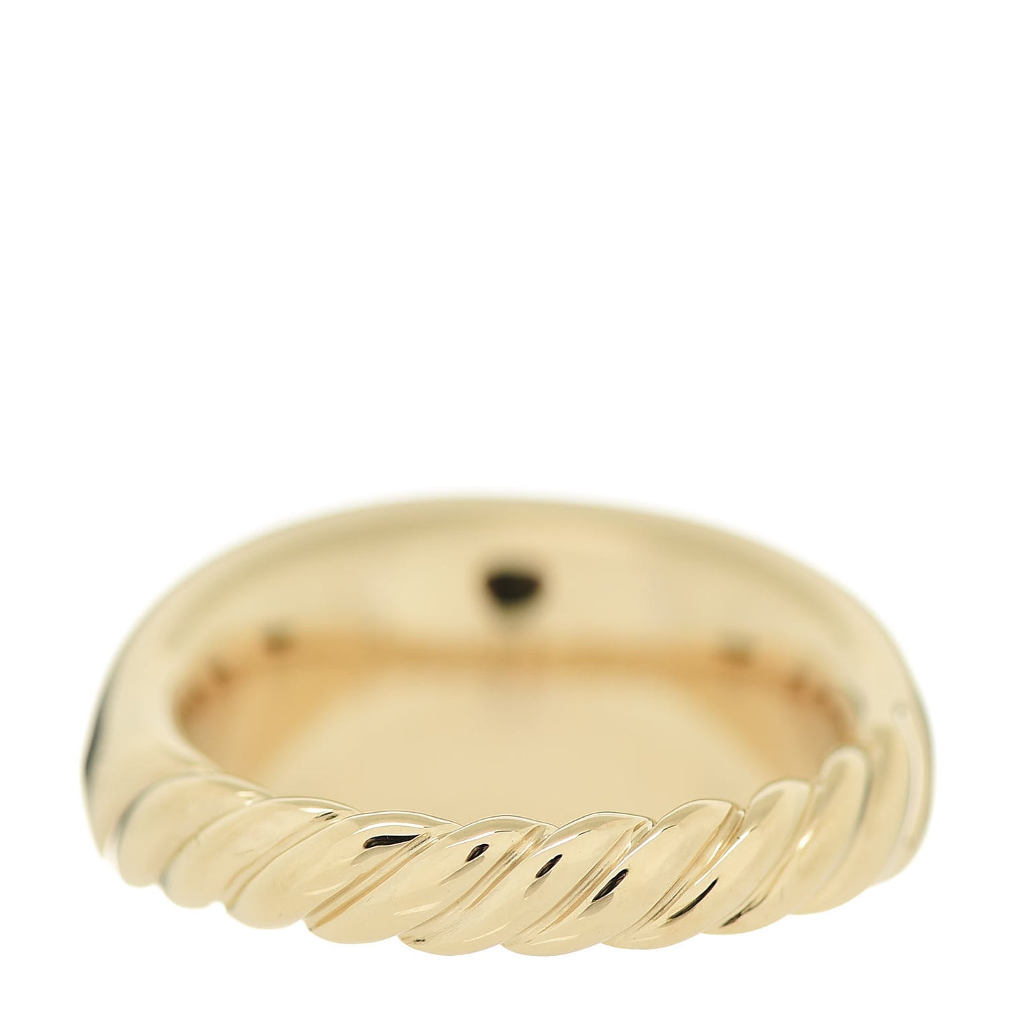 18K Yellow Gold Diamond 11mm Pure Form Ring 54 6.75