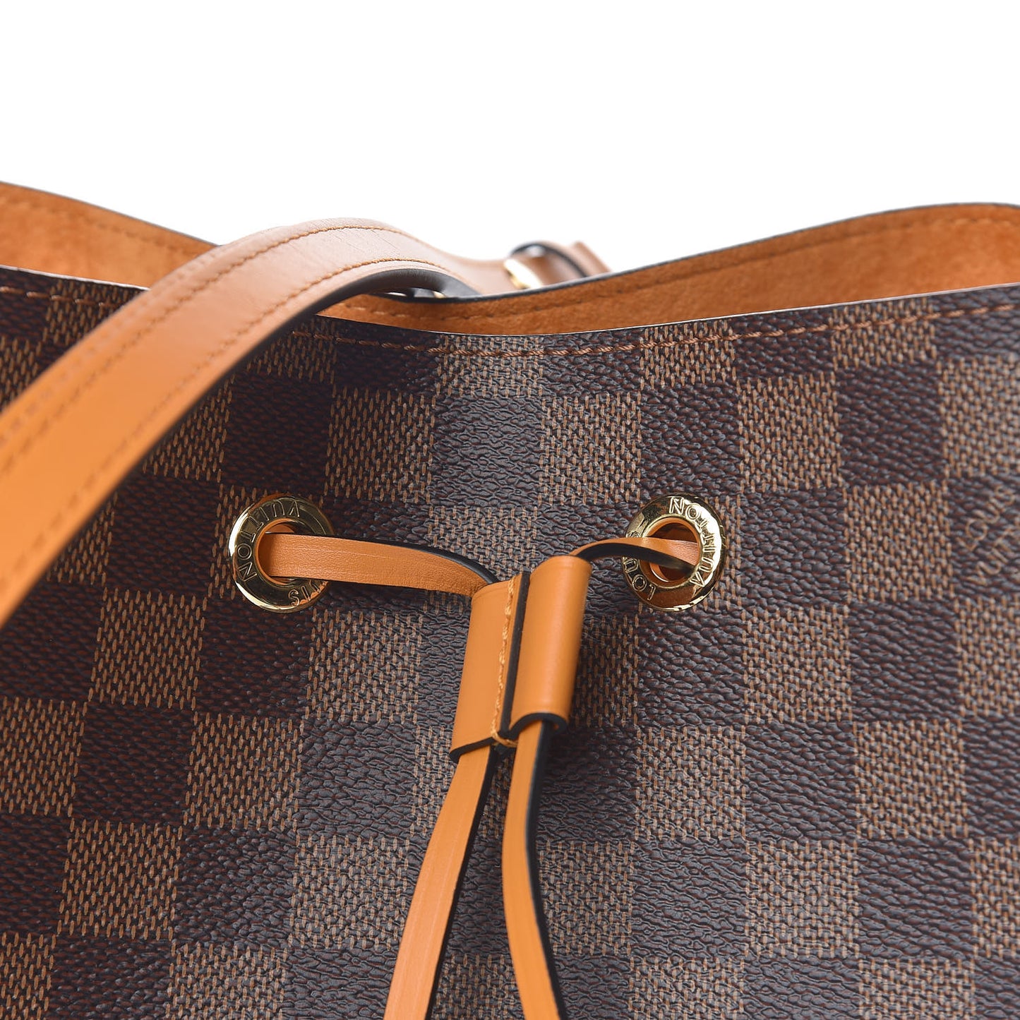Damier Ebene Neonoe MM Safran